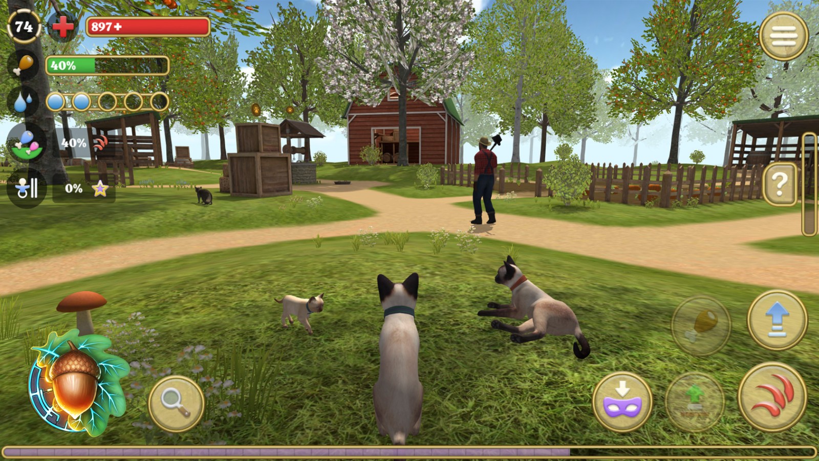 模拟猫咪农场动物游戏截图