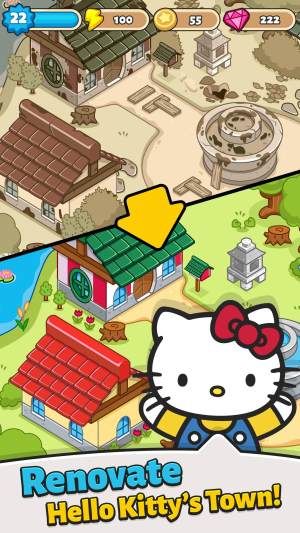 Hello Kitty合并小镇中文版截图