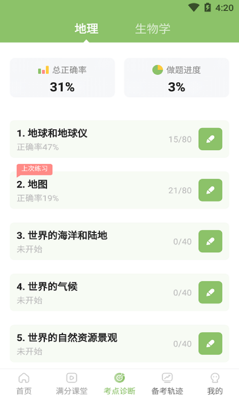 地生中考通安卓版软件截图