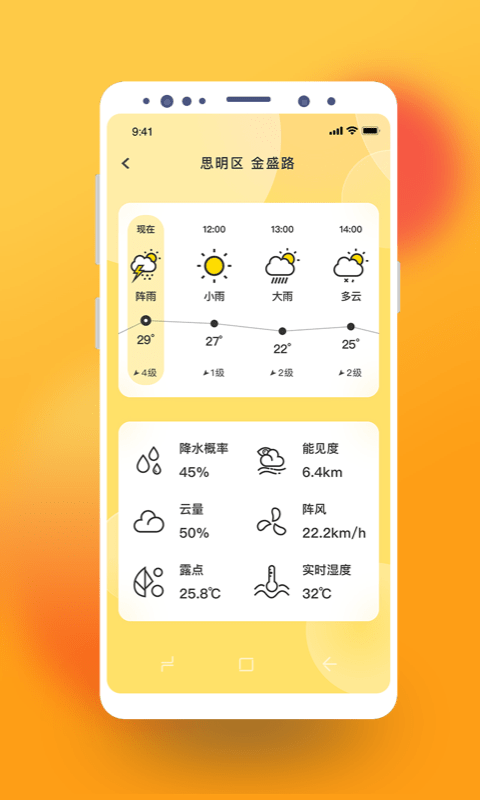 极简桌面天气安卓版软件截图