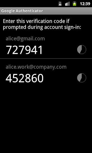 谷歌身份验证器安卓版软件截图