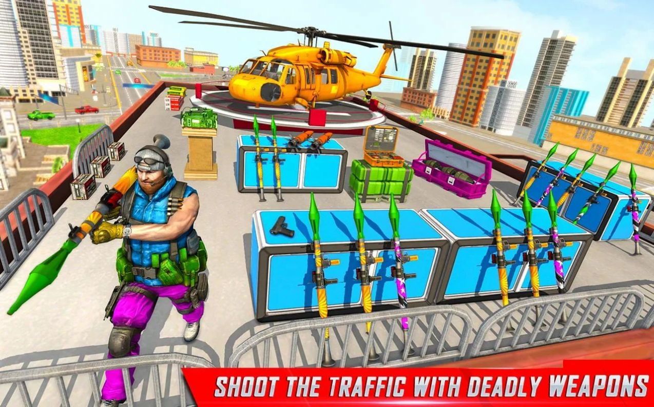 城市汽车的射击大战安卓版游戏截图