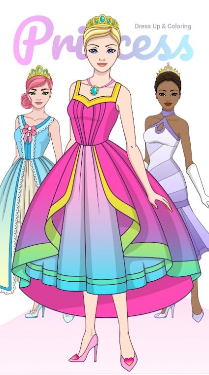公主装扮和着色安卓版游戏截图