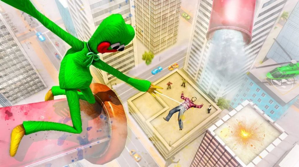 波比绳索英雄3D安卓版游戏截图